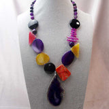 unique bold bright statement necklace