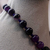 chunky purple beads