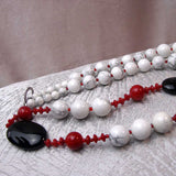 handcrafted semi-precious long necklace