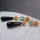 long semi-precious beads statement jewellery