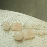 long drop semi-precious bead earrings, 