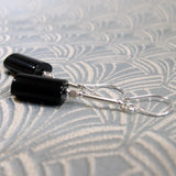 handmade black drop earrings uk