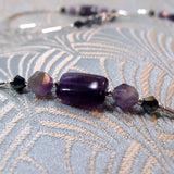 purple amethyst dainty semi-precious beads