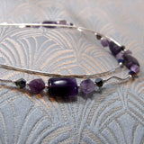 delicate purple amethyst necklace