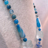 blue bead necklace
