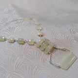 delicate sterling silver jade necklace