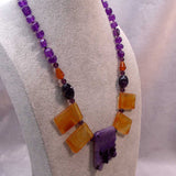 chunky statement necklace, semi-precious jewellery B17