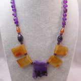 chunky statement necklace, semi-precious jewellery B17