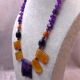chunky statement necklace, semi-precious jewellery B17