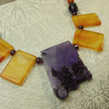 chunky statement necklace, semi-precious jewellery B17