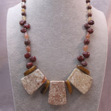chunky statement necklace, semi-precious unique jewellery