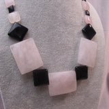 large chunky semi-precious stone bead necklace
