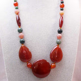 unique chunky bead statement necklace
