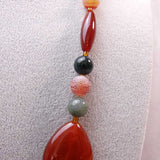 chunky carnelian beads