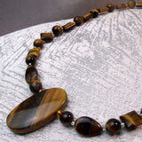 handmade tigers eye necklace design