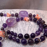 deep purple semi-precious beads amethyst
