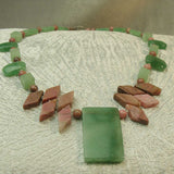 unique semi-precious stone jewellery necklace beaded
