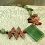 semi-precious stone beaded jewellery necklace
