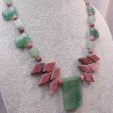 green aventurine necklace handmade uki