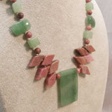 handmade jewellery necklace green aventurine