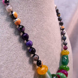 handmade semi-precious bead necklace, unique jewellery b19