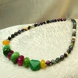 unique handmade semi-precious stone necklace