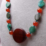 semi-precious chunky bead necklace