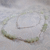 delicate handmade necklace, delicate jade necklace