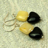 handmade semi-precious bead earrings