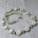 pale green handmade jade semi-precious necklace jewellery