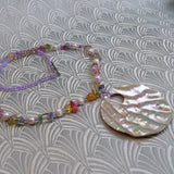 unique semi-precious stone necklace handmade crystal quartz