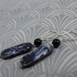 drop earrings handmade semi-precious stone beads