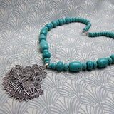 unique turquoise necklace with statement