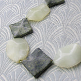 detail for handmade jade necklace design
