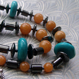 design for semi-precious stone handmade necklace