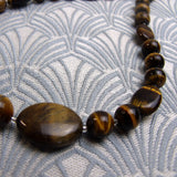 brown tigers eye semi-precious beads