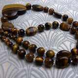 tigers eye beaded necklace