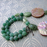 green semi-precious necklace