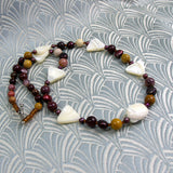 short mokkaite handmade necklace