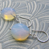 opal quartz short drop earrings