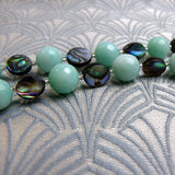 blue semi-precious stone beads