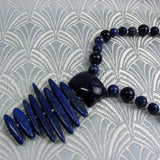 blue sodalite pendant necklace uk