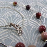 sterling silver mookaite beads
