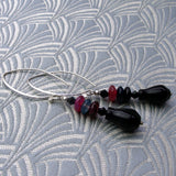 handmade long drop earrings