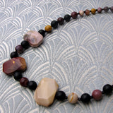 mookaite semi-precious bead necklace