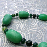 chunky green handmade necklace uk