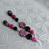 long drop pink gemstone necklace uk