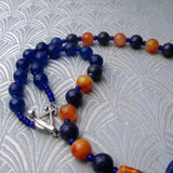 chunky blue necklace design