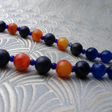 chunky blue gemstone beads