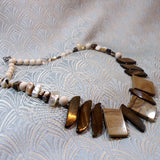 unique semi-precious stone necklace handmade agate